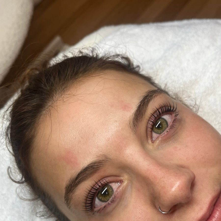 Résultat lashlift coréen, regard vert